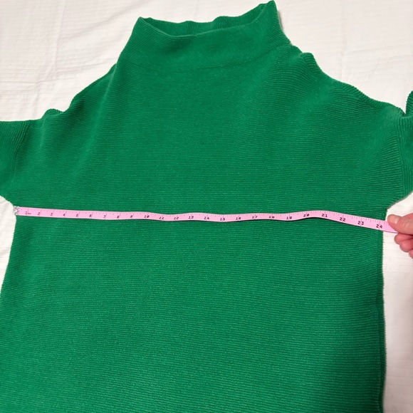 Free People Ottoman Oversized Slouchy Ribbed Tan Sweater Green size Medium - Picture 12 of 14